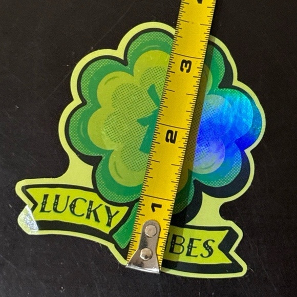 Dutch Bros Coffee Sticker Decal Green Yellow Clover Lucky Vibes Collectible - Picture 3 of 4